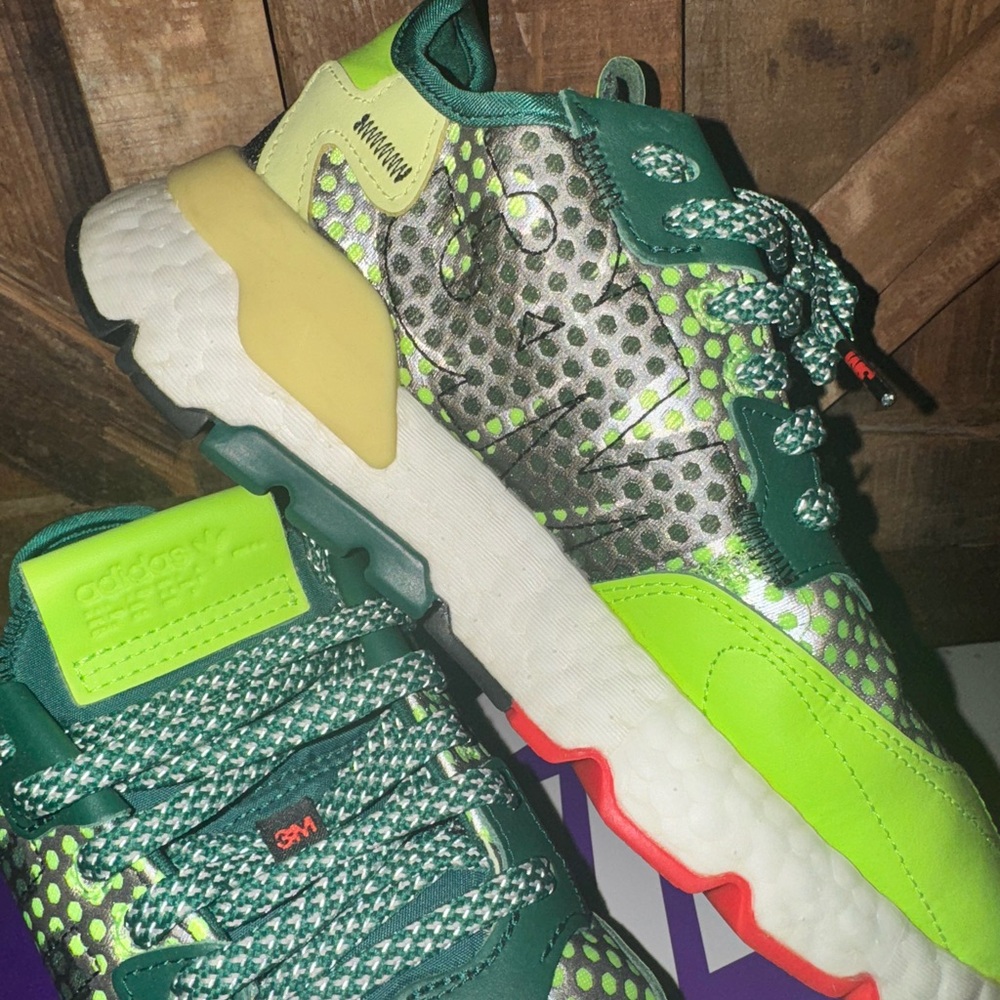 adidas Men’s Nite Jogger 3M Branding - Signal Green 2020 ReflectivE Sz 5 EF5406